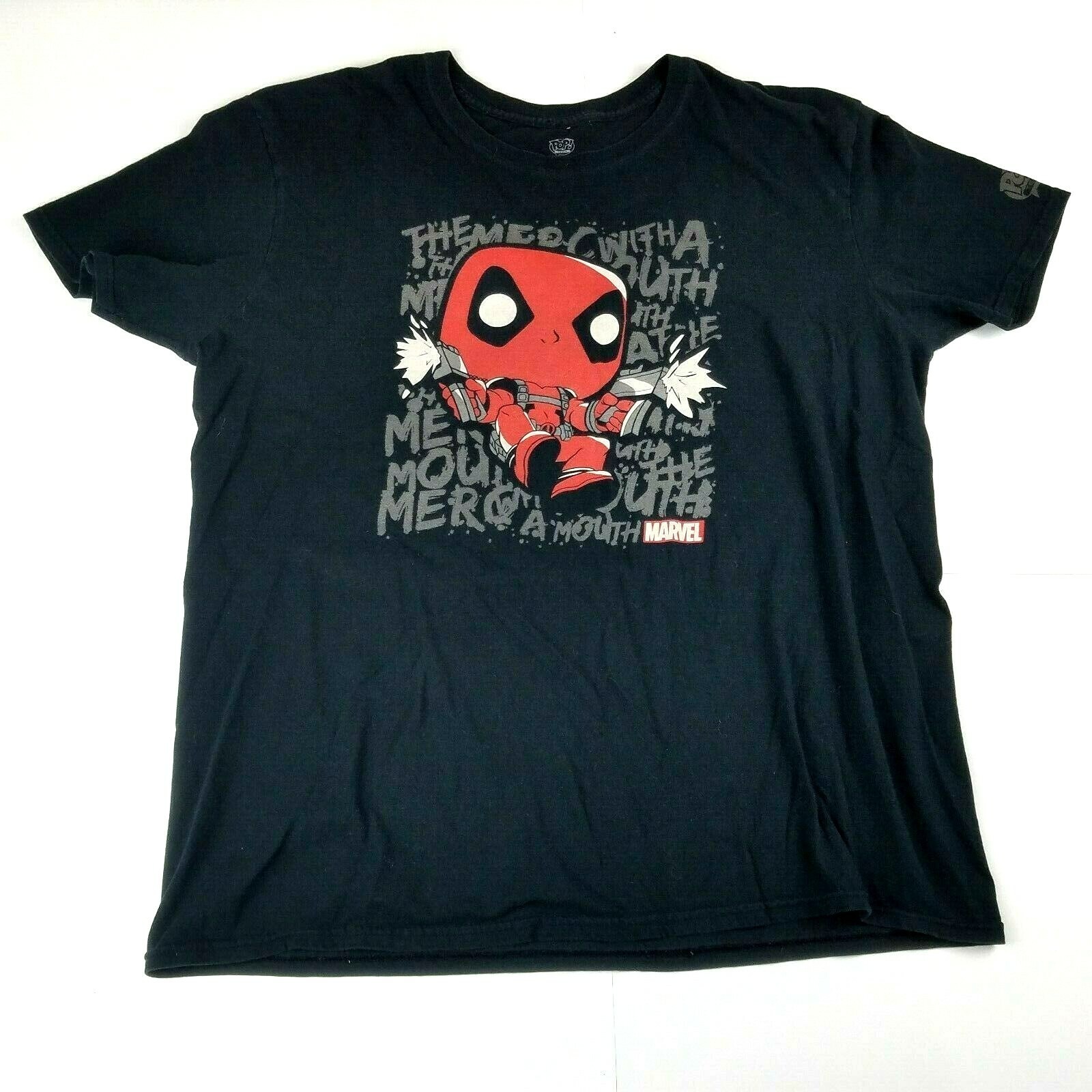 Pop Marvel Funko Men's Black Marvel T Shirt Size Xlarge